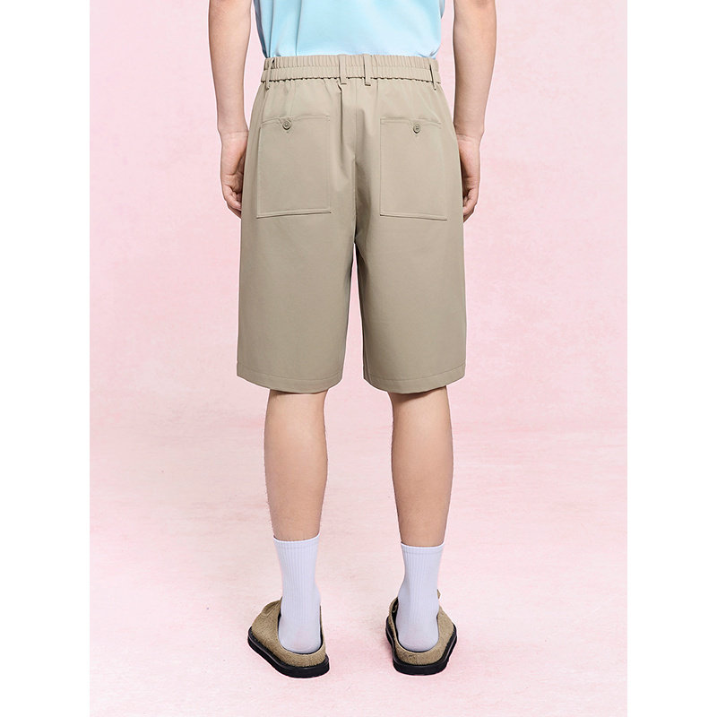 GXG男装 立挺廓形西装裤通勤五分西裤商务休闲短裤 25年夏季新品,淘宝优惠券,粉丝福利购,淘宝优惠卷