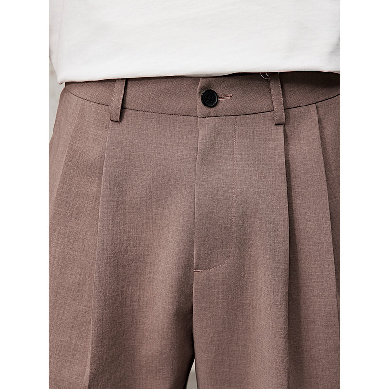 [商场同款]GXG男装 宽松休闲短裤轻薄通勤西裤25夏新品G25X222030,淘宝优惠券,粉丝福利购,淘宝优惠卷