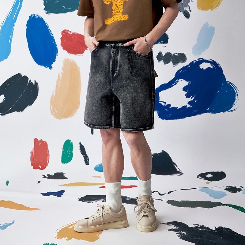 [商场同款]GXG男装 牛仔短裤工装休闲短裤男25夏新品G25X252009,淘宝优惠券,粉丝福利购,淘宝优惠卷