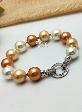 手链大珍珠小众夸张手镯手环