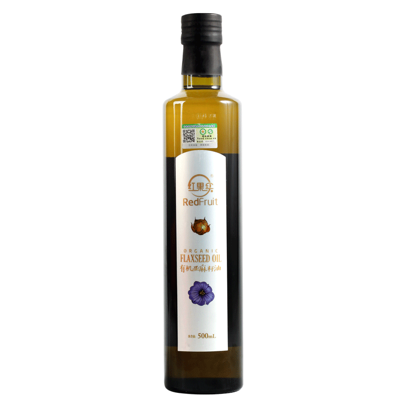 红果实食用亚麻籽油冷榨有机500ml一级亚麻籽油,淘宝优惠券,粉丝福利购,淘宝优惠卷