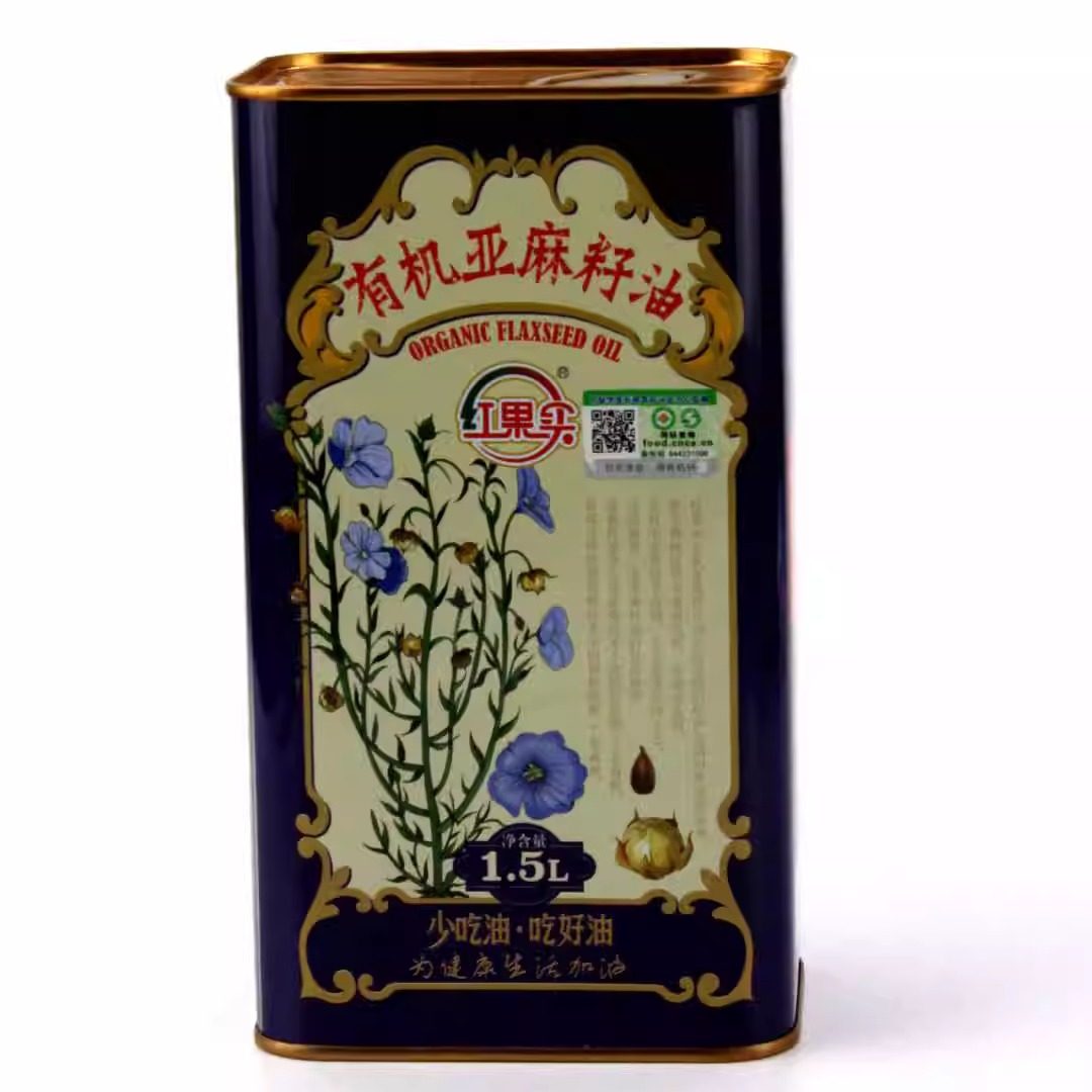 新疆红果实有机亚麻籽油冷榨初榨食用油1.5L包邮,淘宝优惠券,粉丝福利购,淘宝优惠卷