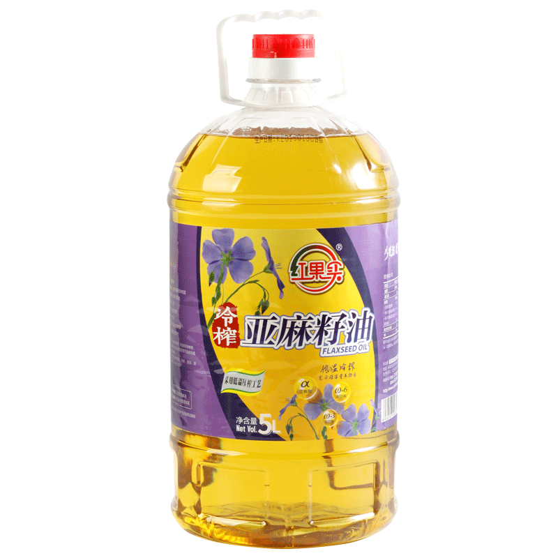 新疆红果实亚麻籽油5L冷榨食用植物一级亚麻籽油,淘宝优惠券,粉丝福利购,淘宝优惠卷