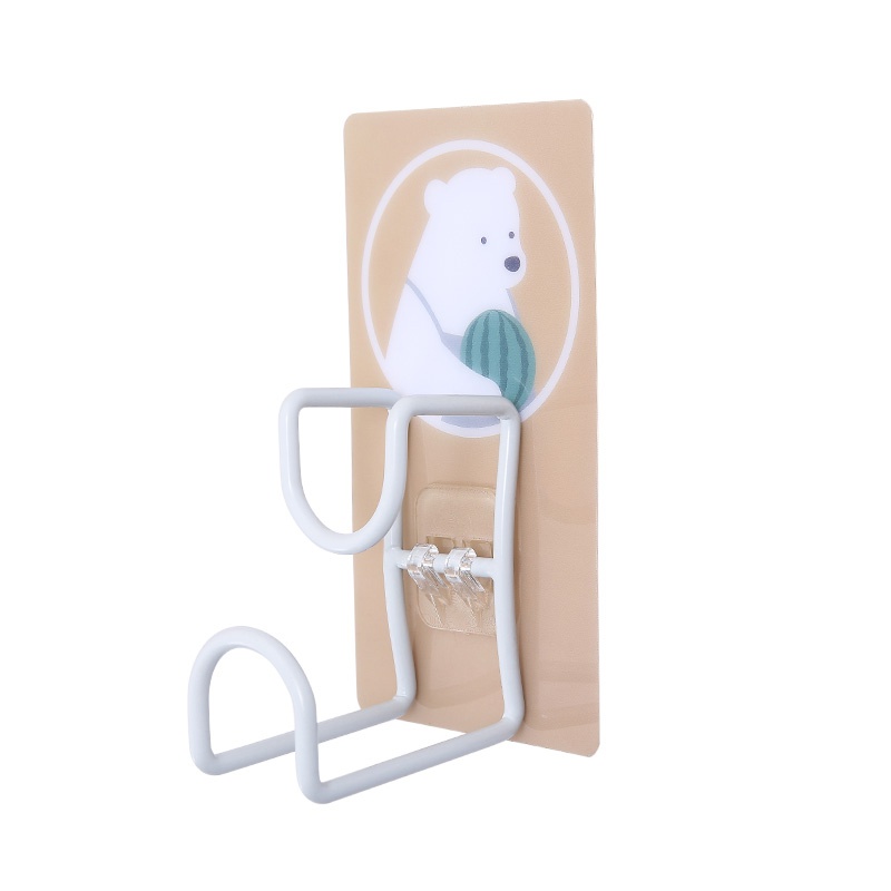 推荐Creative cartoon washbasin adhesive hook punch-free trac - 图3