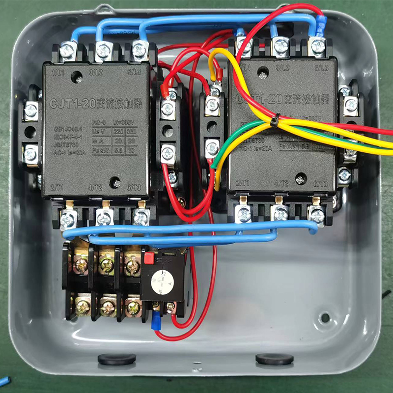 电动机正反转启动器正反转控制箱三相380V搅拌机卷扬机倒顺开关-图0