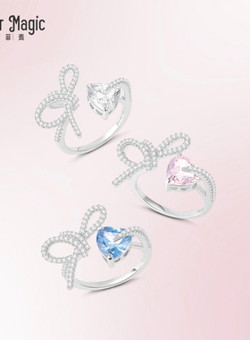 mofermagic女纯银法式戒指