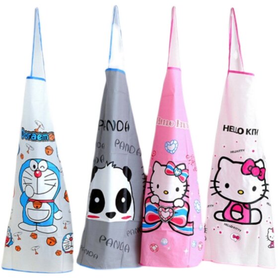 Cute Cartoon Children's Waterproof Apron Princess Ladies