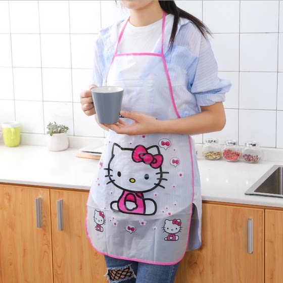 Cute Cartoon Children's Waterproof Apron Princess Ladies