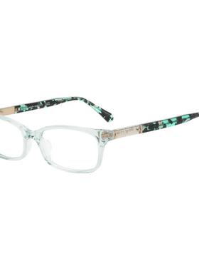 代购kate spade女士眼镜框矩形塑料全框绿色日常办公眼镜架