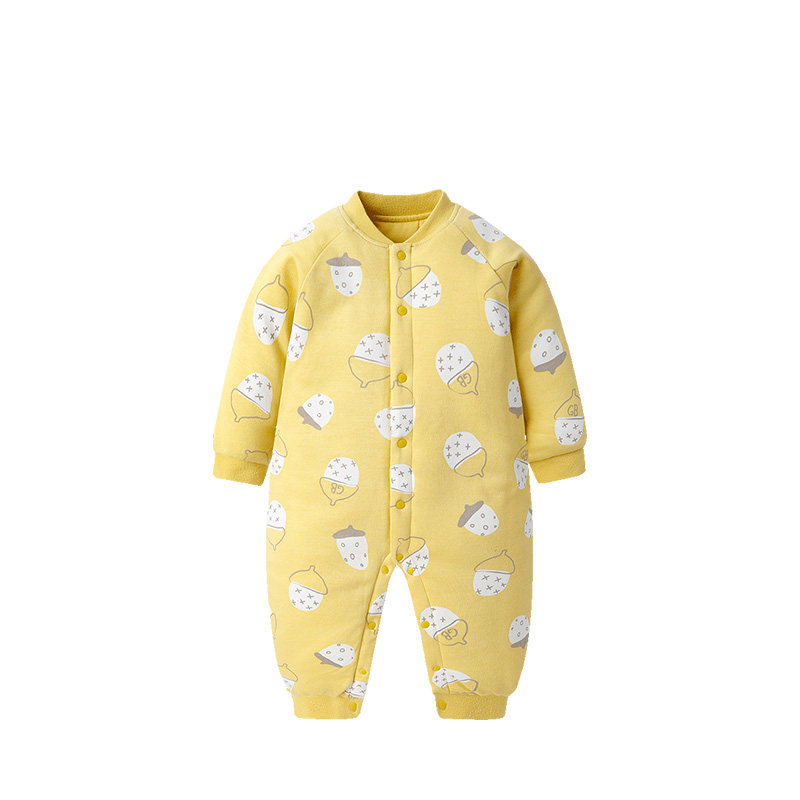 好孩子新生儿婴儿夹棉连体衣服哈衣 好孩子舒贝连身衣/爬服/哈衣