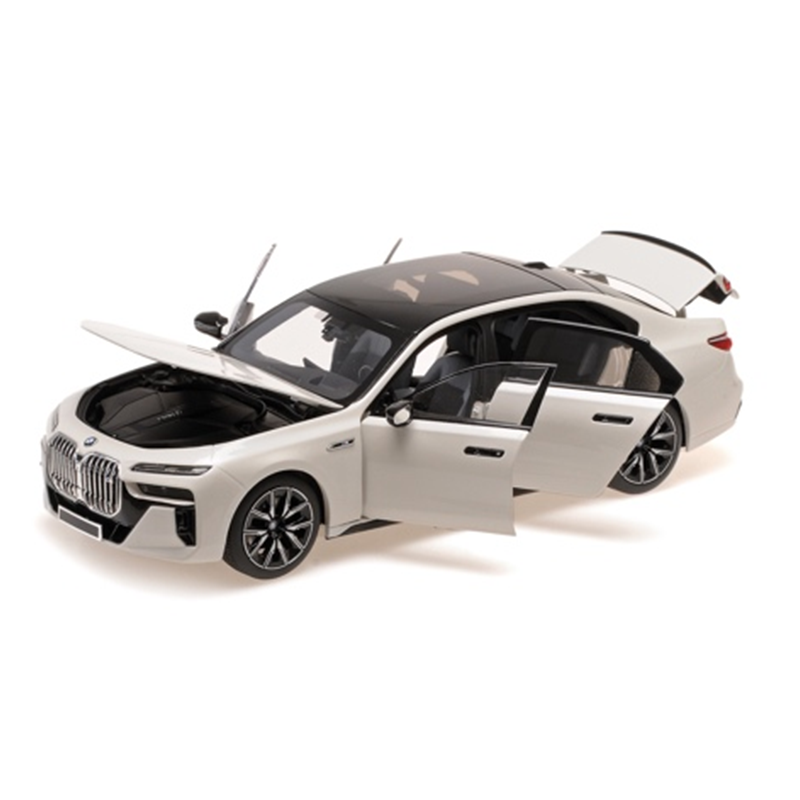 2024款宝马 i7 M70 G70 迷你切1:18电动 7系仿真合金全开汽车模型 - 图0