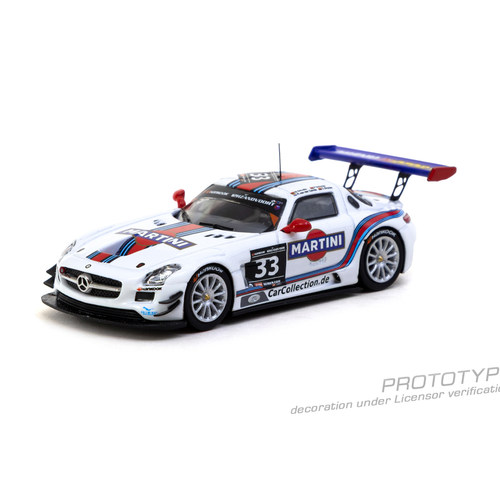 奔驰SLS AMG GT3 赛车马天尼 12h冠军车 TW 1:64仿真汽车模型收藏 - 图3