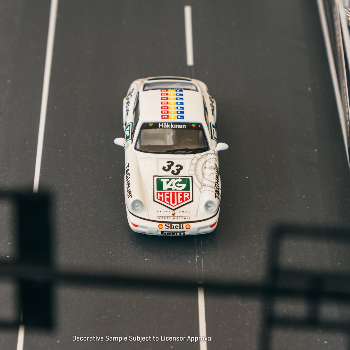 1993年保时捷964 Carrera 2 摩洛哥冠军赛车 TW 1:64合金汽车模型 - 图0