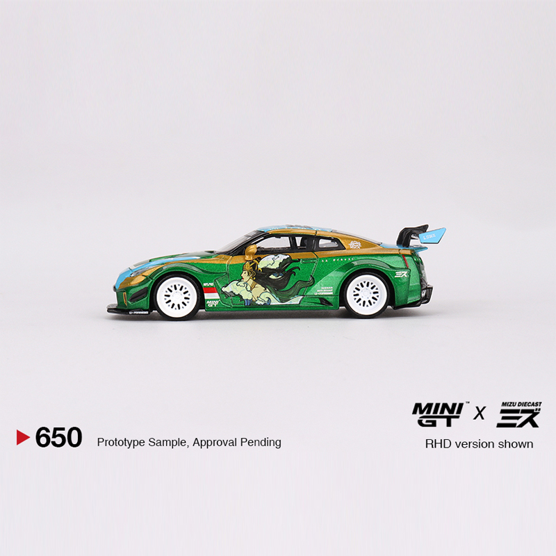 日产尼桑GTR Ver.2 RORO MINIGT 1:64 35GT-RR 仿真合金汽车模型 - 图0