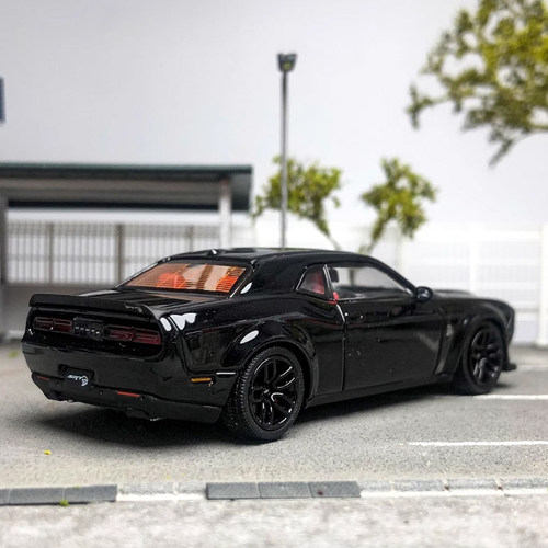 限量道奇挑战者地狱猫SRT Hellcat SH 1:64 仿真合金汽车模型收藏 - 图1