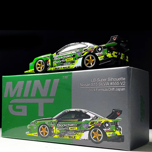 尼桑S15 LB-Super Silhouette超级剪影 MINIGT 1:64 合金汽车模型 - 图1
