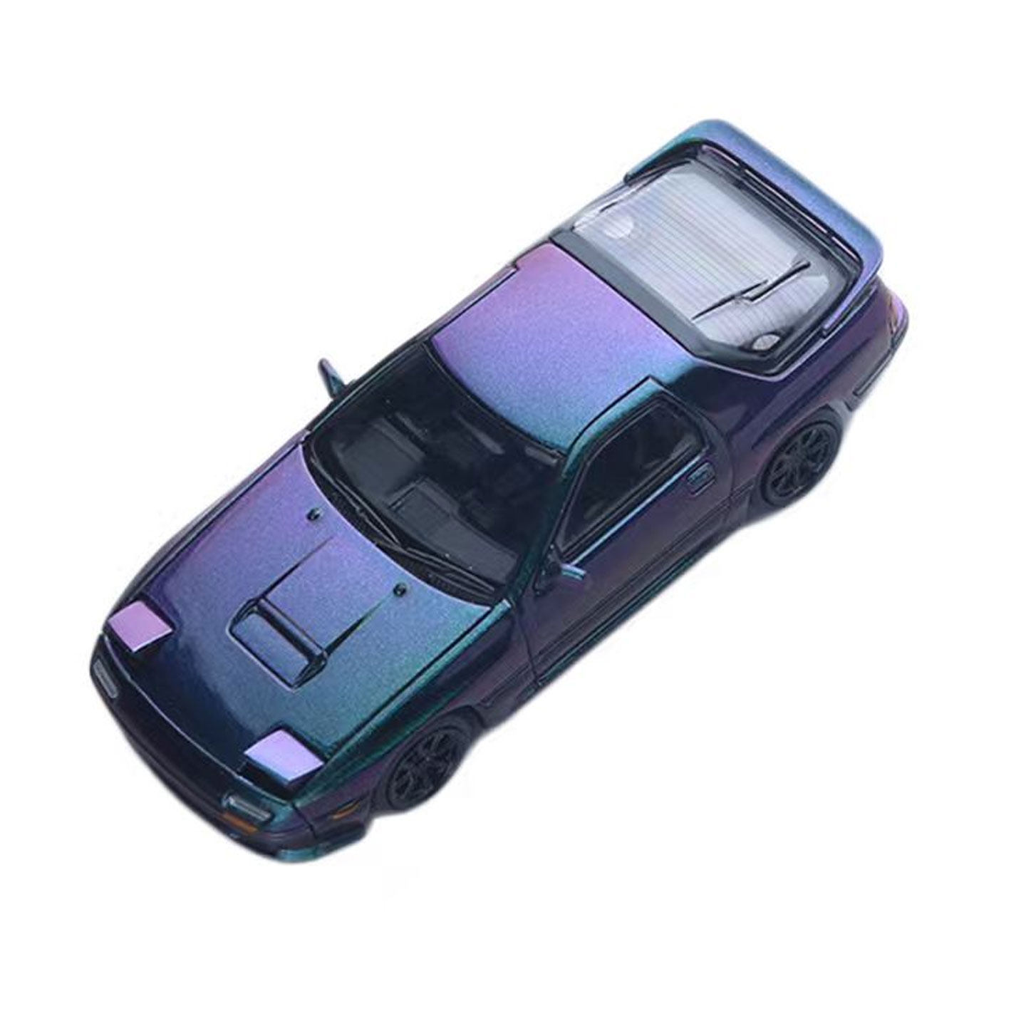 马自达RX-7 FC3S 头文字D 翻灯ATS 1:64仿真合金汽车模型限量收藏 - 图3