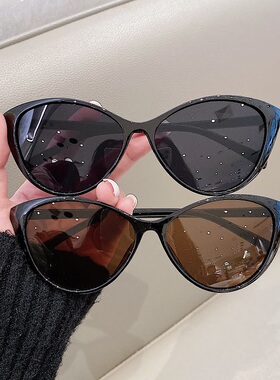 复古三角猫眼小脸墨镜女高级感in