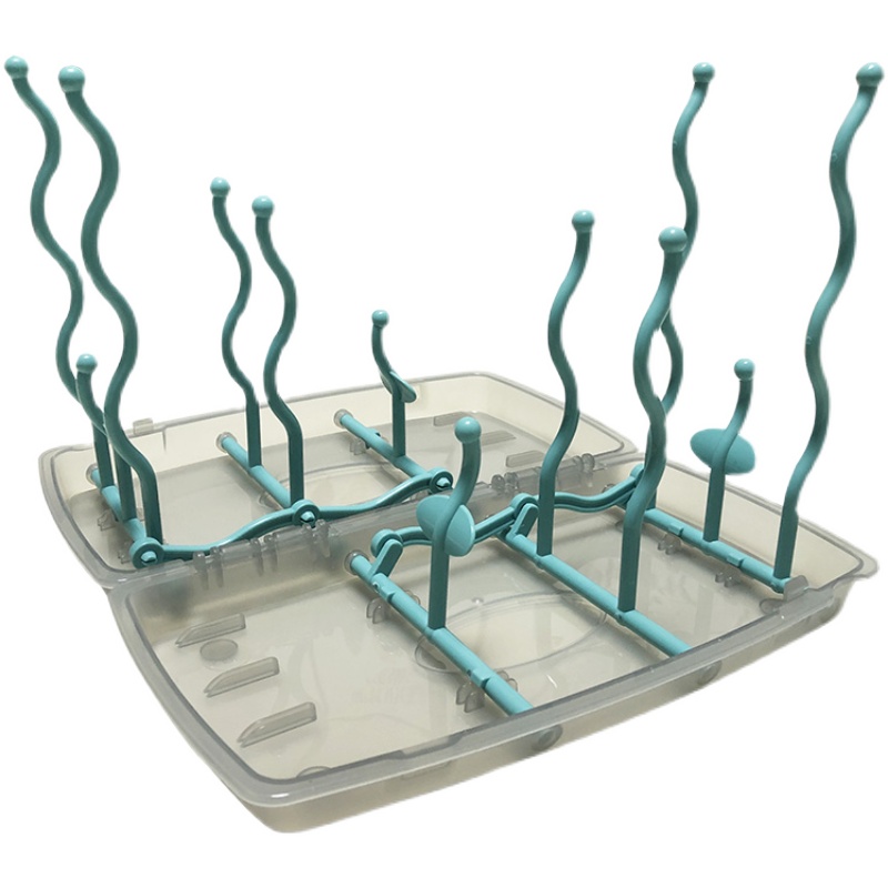便携折叠奶瓶晾干架沥干架沥水婴儿小晾奶瓶架子支架挂凉汲水迷你 - 图3