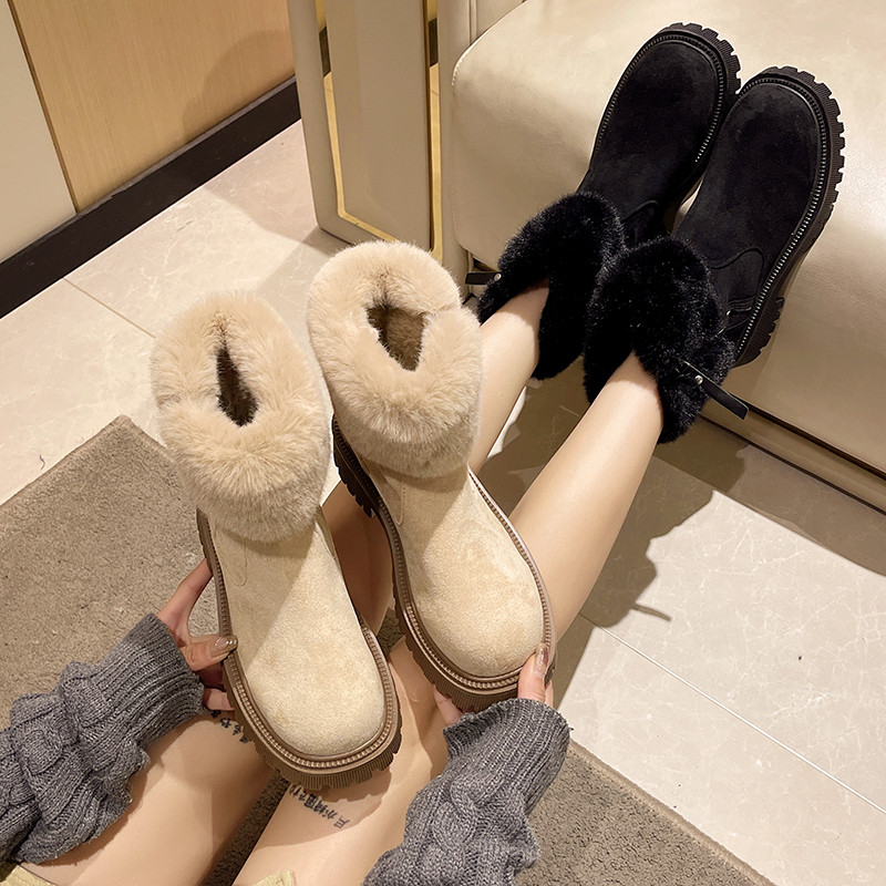 大码女鞋41一43皮毛一体东北雪地靴女加绒厚保暖防滑防水毛毛棉鞋,淘宝优惠券,粉丝福利购,淘宝优惠卷