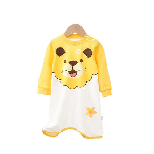 Детская пижама, осенний хлопковый банный халат, детское боди для мальчиков, лонгслив, спальный мешок, 2 шт