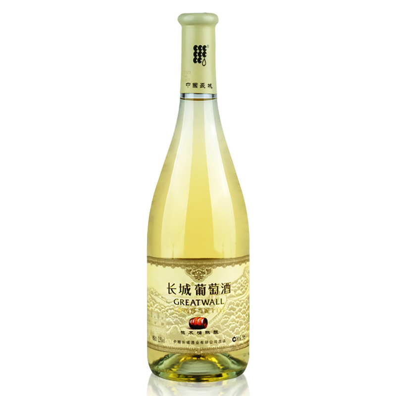 国产葡萄酒 整箱六支 中粮长城特级莎当妮干白葡萄酒 750ml*6瓶 - 图2