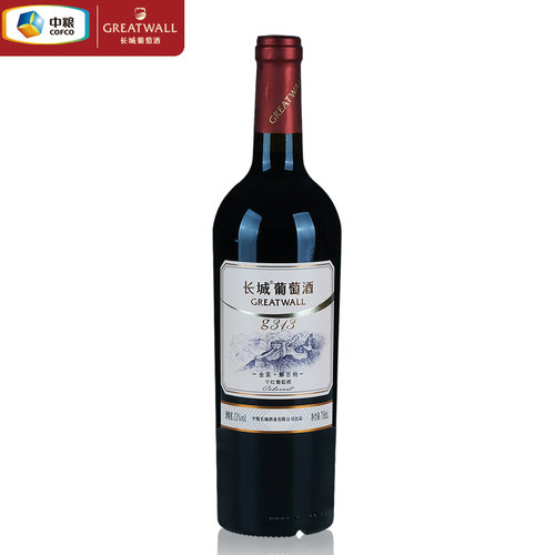 长城蓬莱金装g313解百纳干红葡萄酒 中粮国货烟台红酒自饮配餐酒 - 图0