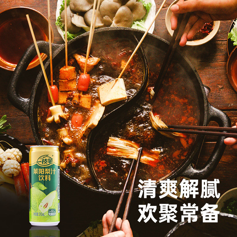 一枝笔莱阳梨汁饮料310ml*16罐细高罐清甜润口梨味果汁饮品,淘宝优惠券,粉丝福利购,淘宝优惠卷