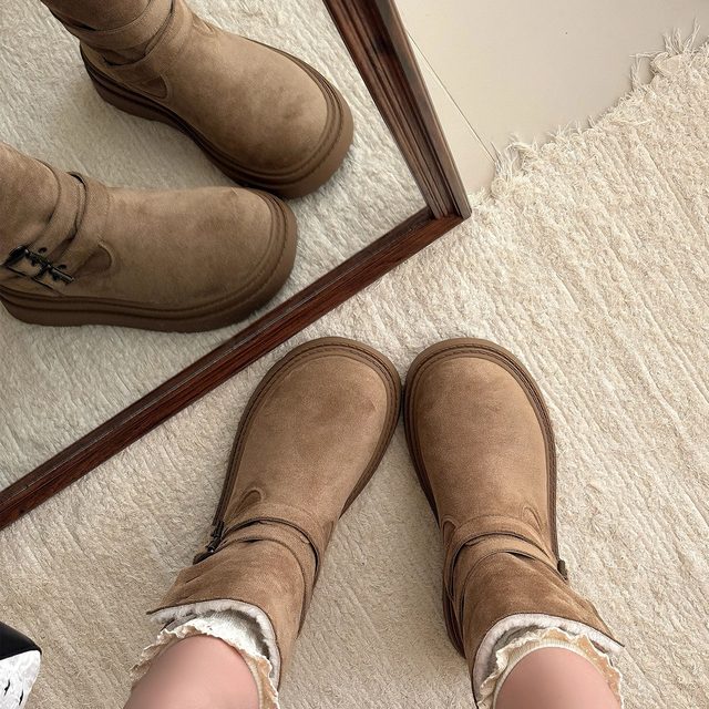 Women's Slim Snow Boots 2025 Winter New Thick Sole