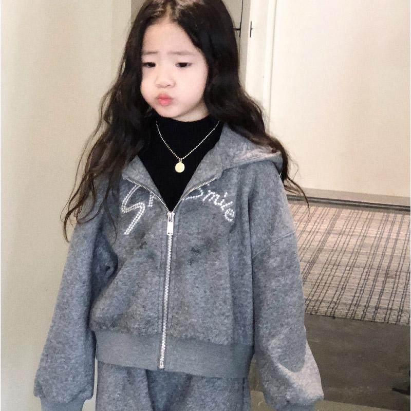 美妞之城女童加厚加绒卫衣+裤子套装中大童洋气打底2024冬季新款,淘宝优惠券,粉丝福利购,淘宝优惠卷