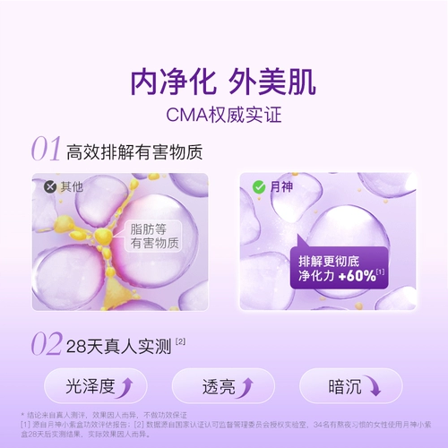 月神 Little Purple Box Milktle Thiptle не спать, чтобы работать сверхурочно, чтобы общаться, всегда готовите таблетки для защиты печени Sily Thistle