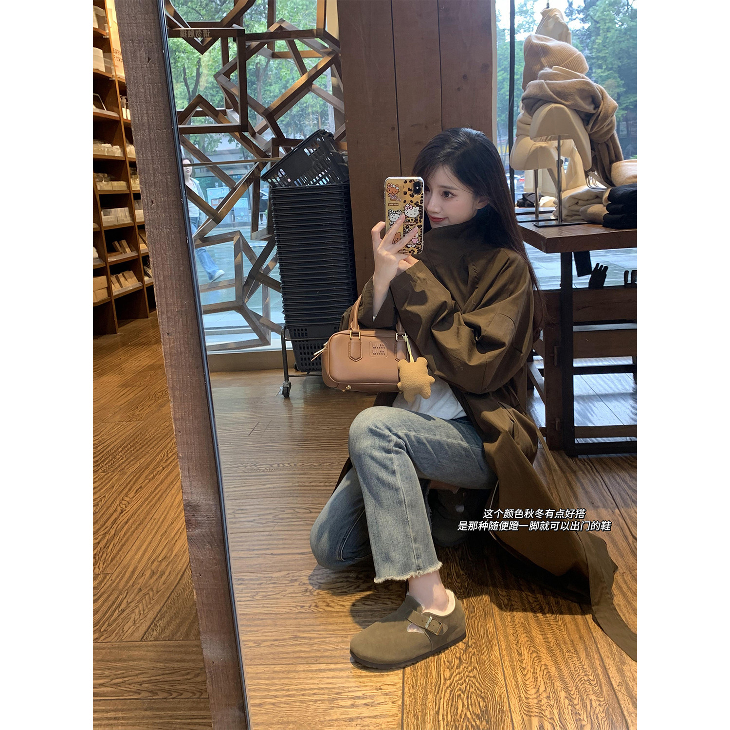 【benefanfan】羊皮毛一体勃肯单鞋女平底冬季保暖毛毛鞋2025新款,淘宝优惠券,粉丝福利购,淘宝优惠卷