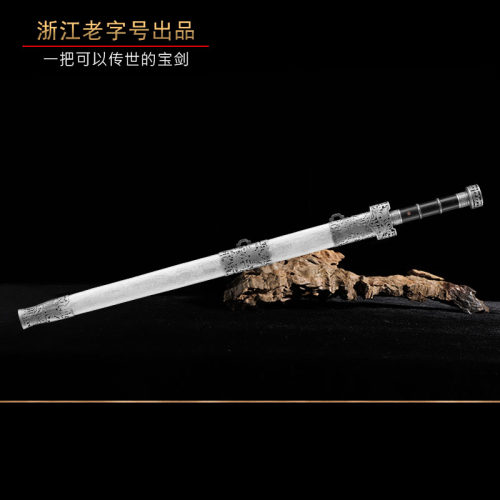 未开刃查长伟纯手工陨铁剑天铁剑陨石宝剑八面汉剑龙泉禾字号宝剑 - 图3