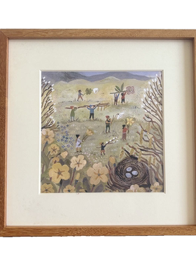 新品可爱卡通装饰画卧室温馨挂画壁画简约北欧餐有框画厅书房壁画