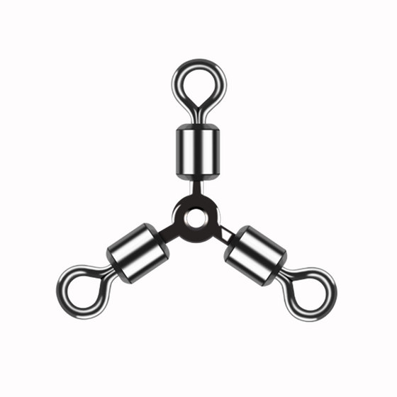 Three-prong swivel connector sea fishing stainless steel Luya fishing supplies fishing equipment small accessories long leg T-shaped O-shaped