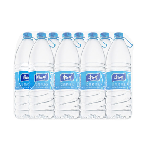 百亿 康师傅纯净水1.5L*8瓶*2箱家庭大瓶饮用水非矿泉水550ml - 图2