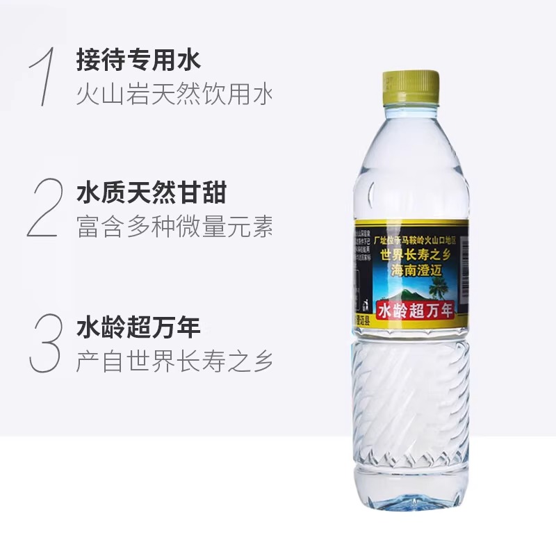 椰树火山岩天然矿泉水542ml*24瓶整箱长寿乡海南产小瓶泡茶饮用水 - 图0