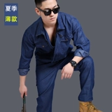 Летний тонкий джинсовый комбинезон, хлопковый дышащий износостойкий лонгслив