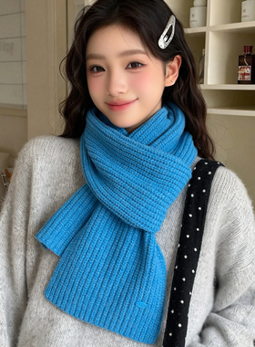 红色围巾女款2026新款冬季韩系高级感保暖加厚护颈百搭氛围感围脖