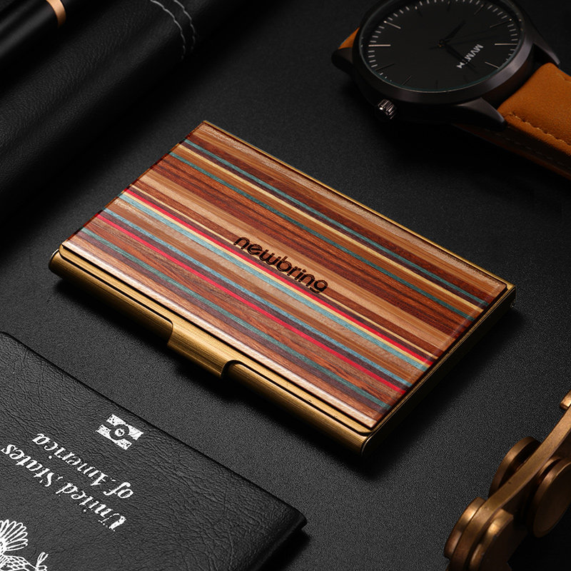 newbring黄铜名片夹男女名卡片盒 newbring卡包