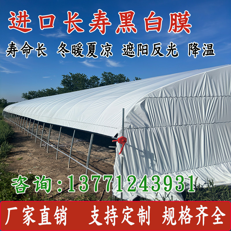 全新料大棚膜 高透光PO膜 蔬菜无滴膜 防水隔热加厚养殖黑白膜,淘宝优惠券,粉丝福利购,淘宝优惠卷