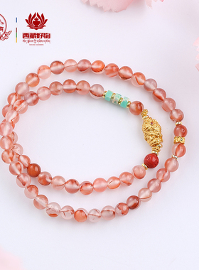 布达拉宫南红朱砂多圈手串琉璃转运珠盘玩女款手链
