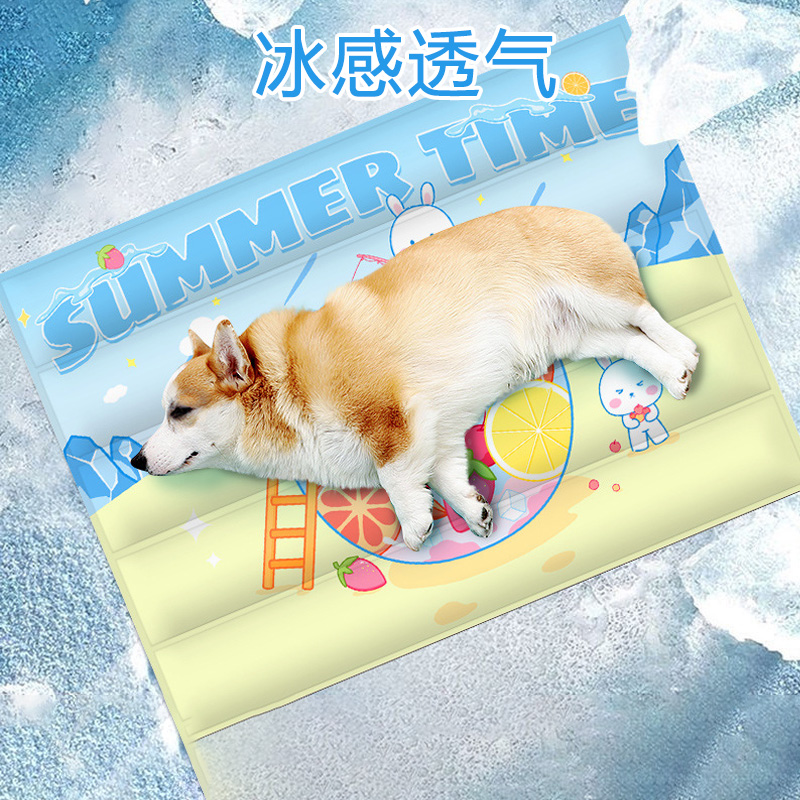 宠物冰垫夏天狗狗睡垫凉席猫咪夏季冰凉垫耐抓冰窝降温猫垫子防滑-图2