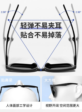 折叠墨镜女款高级感2026新款防紫外线开车专用偏光太阳眼镜圆脸男