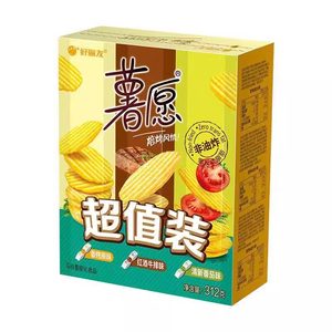 好丽友薯愿薯片104g土豆片解馋小零食网红休闲食品小吃非油炸蜂蜜