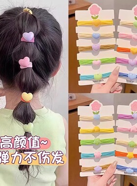 儿童小女孩毛巾圈女童扎马尾丸子头发绳发圈不伤发头绳发饰高弹力