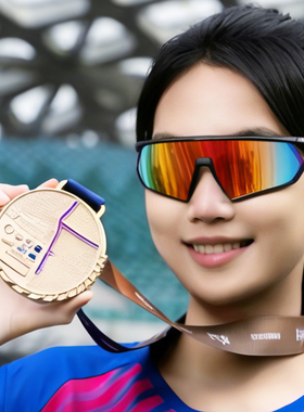 特步专业马拉松跑步护目镜骑行女防风男户外运动登山太阳眼镜墨镜