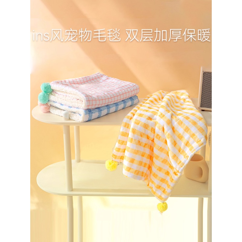猫咪毯子宠物毛毯冬天小被子狗睡垫地垫地毯猫窝专用猫垫子睡觉用 - 图2