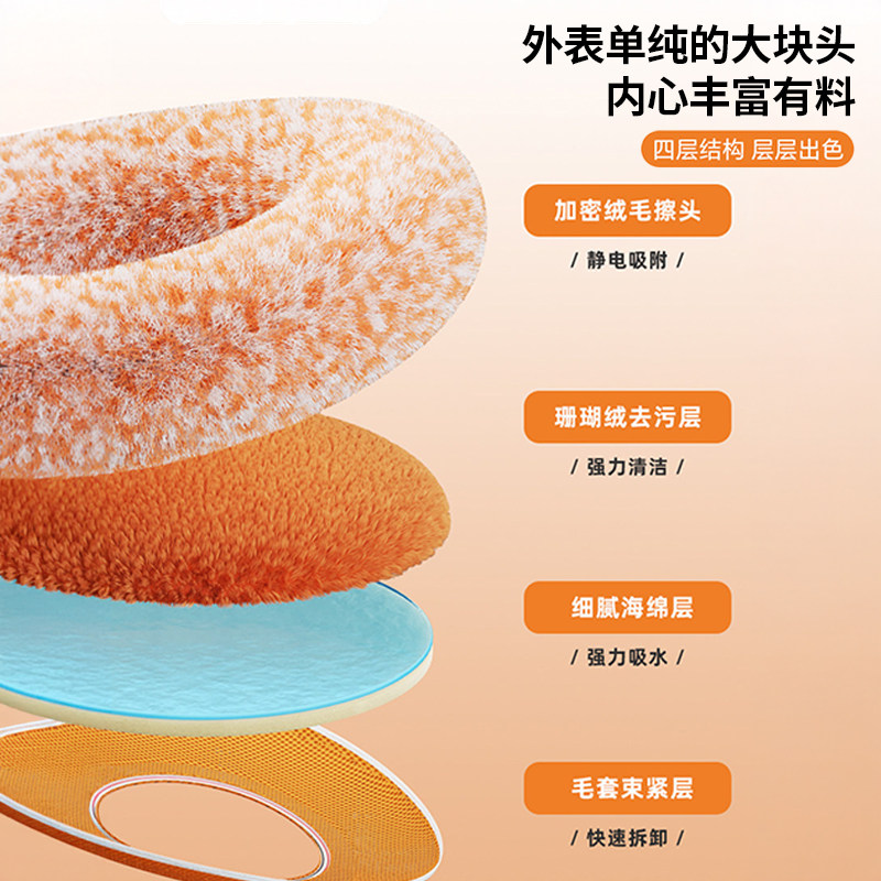 向日葵伸缩拖把多功能屋顶家用墙面擦天花板墙清洁太阳花打扫神器,淘宝优惠券,粉丝福利购,淘宝优惠卷