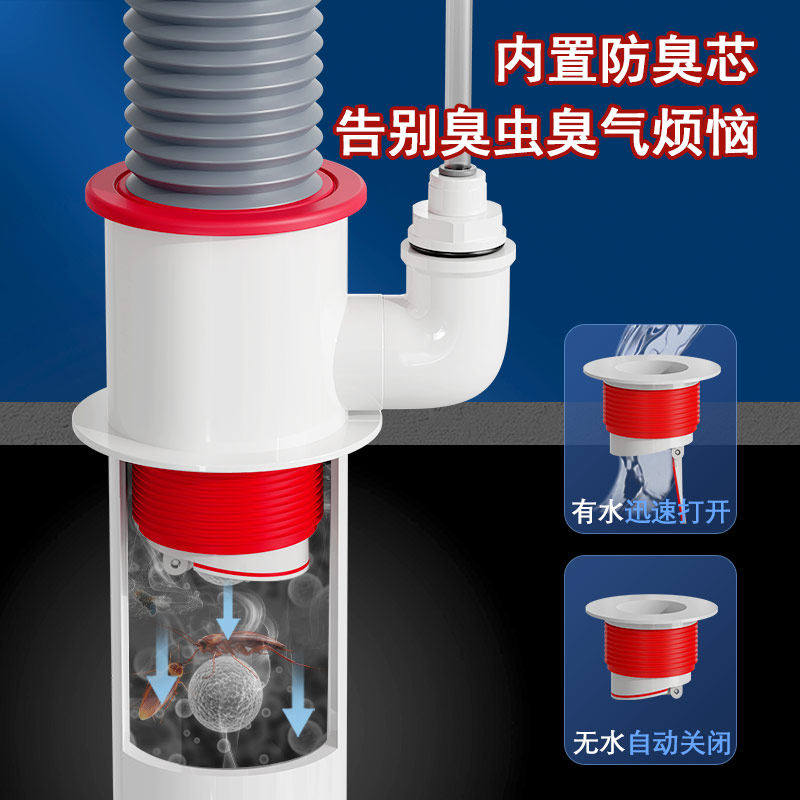 厨房下水管三通洗菜盆下水道水槽排水三头通防返臭神器多功能接头,淘宝优惠券,粉丝福利购,淘宝优惠卷